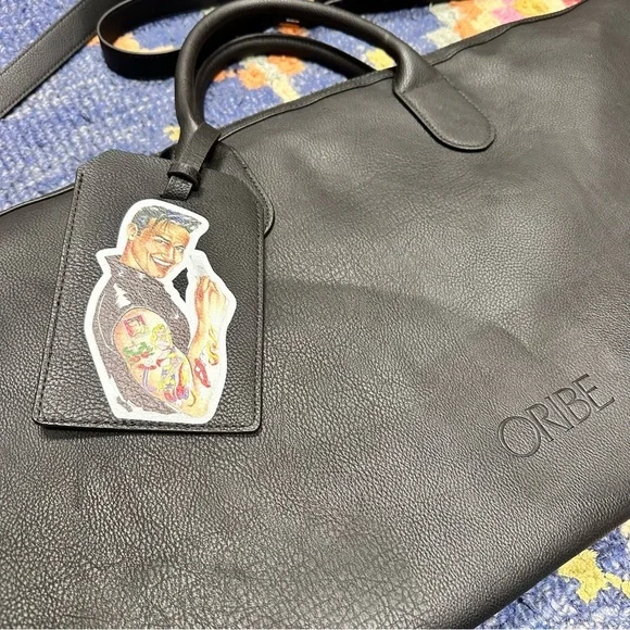 Limited Edition ORIBE Duffle Unisex Bag. Vegan Leather Black With Gold Hardware - Picture 2 of 15